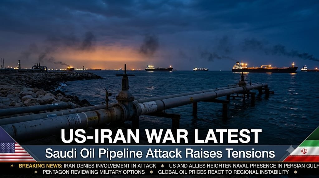 US Iran War Latest: Saudi Pipeline Attack Raises Fears of Wider Conflict